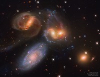 Image of Stephan's Quintet taken by Hubble and from the APOD site